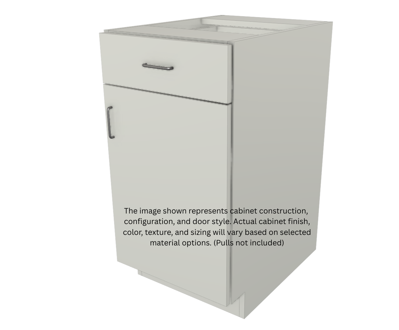 Stock Line 1-Door 1-Drawer Base Cabinet