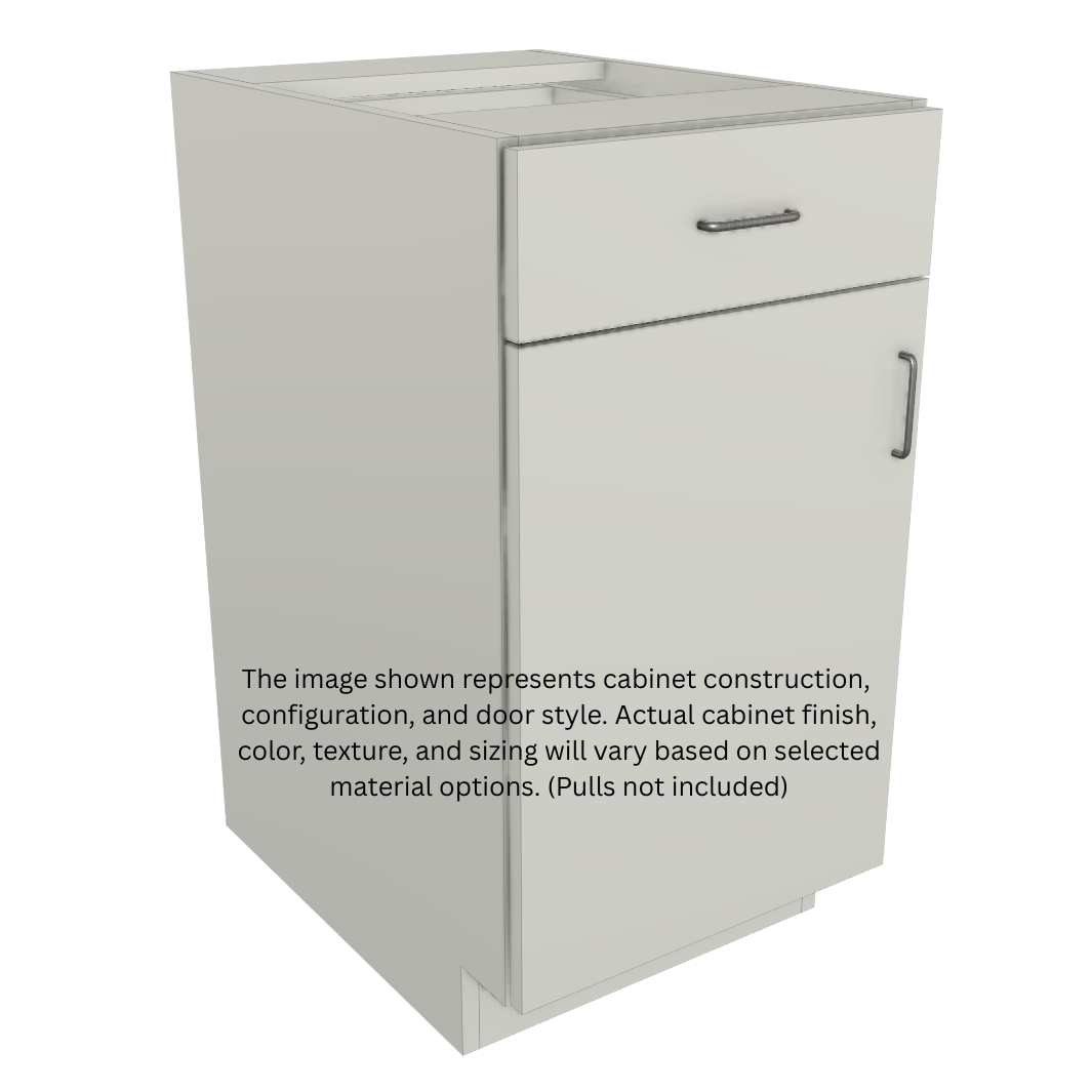 Stock Line 1-Door 1-Drawer Base Cabinet