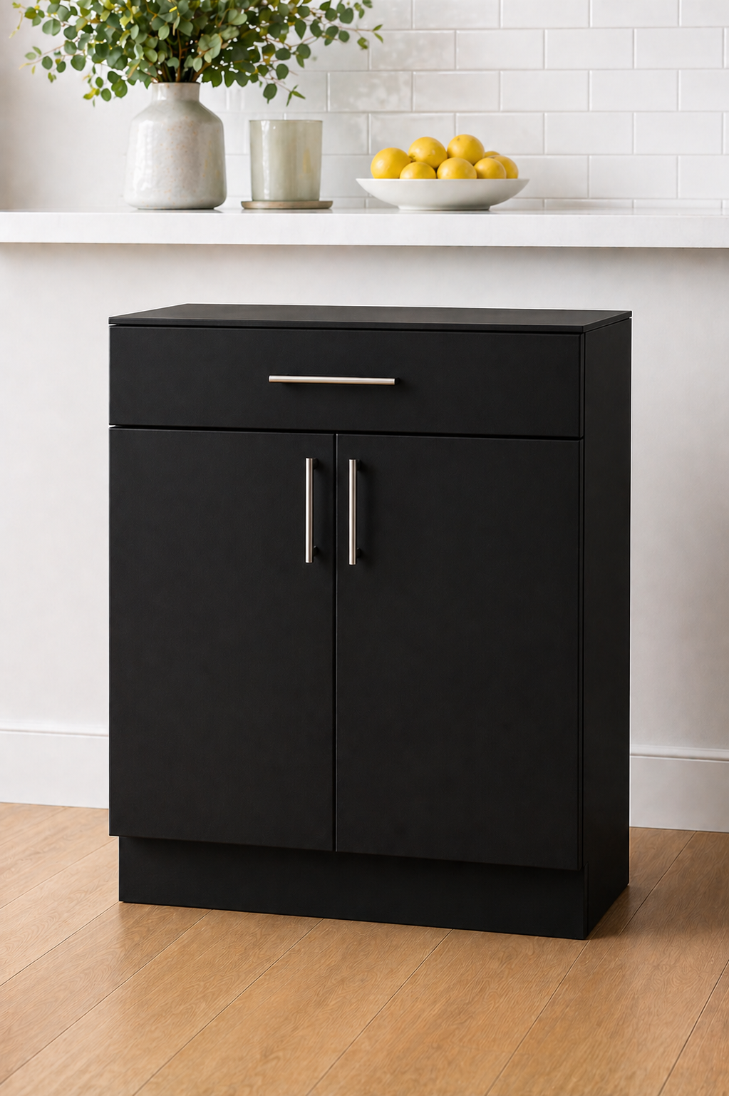 Stock Line 2-Door 1-Drawer Base Cabinet