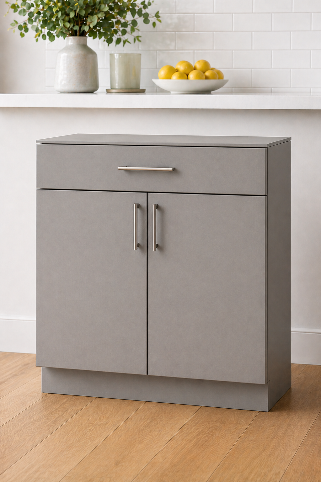 Stock Line 2-Door 1-Drawer Base Cabinet