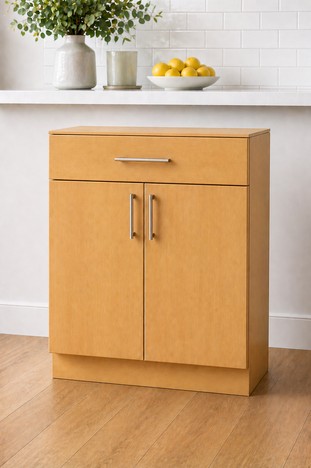 Stock Line 2-Door 1-Drawer Base Cabinet