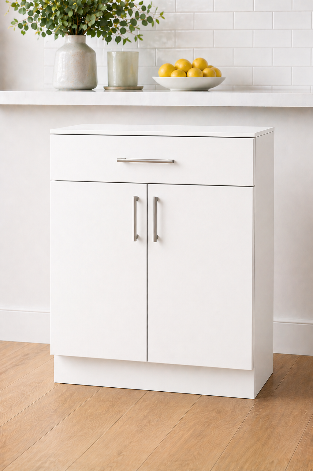Stock Line 2-Door 1-Drawer Base Cabinet