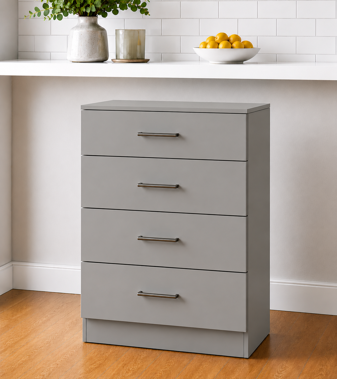 Stock Line 4-Drawer Base Cabinet 9" to 22"