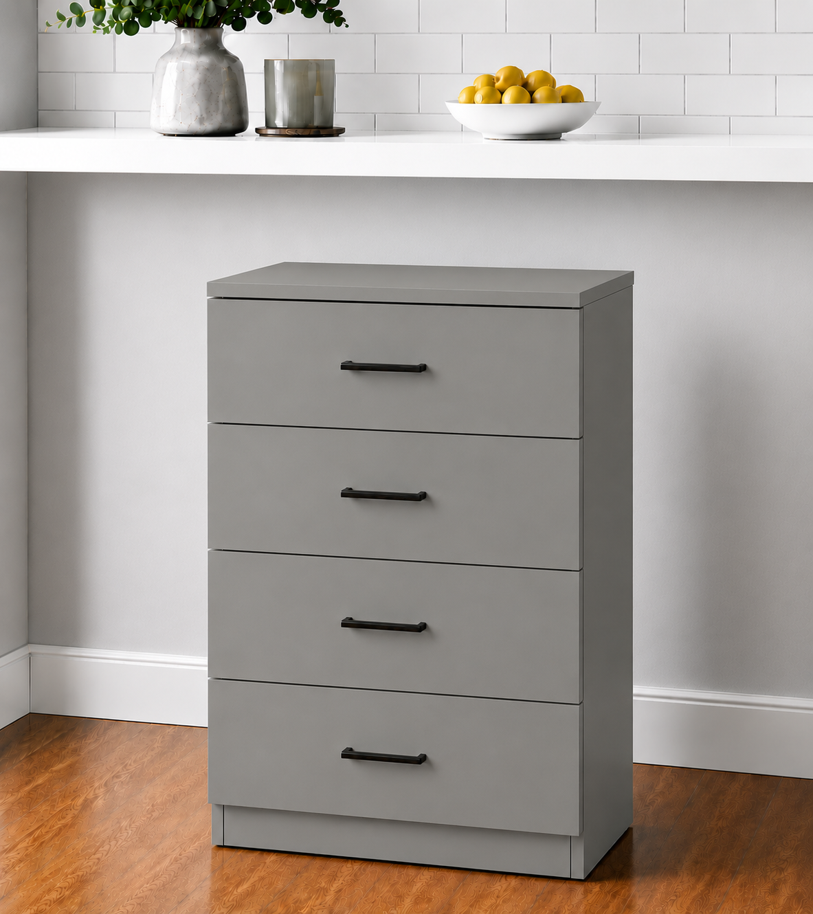 Stock Line 4- Equal Drawer Base Cabinet 9" to 22"