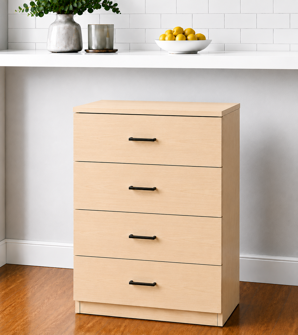 Stock Line 4- Equal Drawer Base Cabinet 9" to 22"