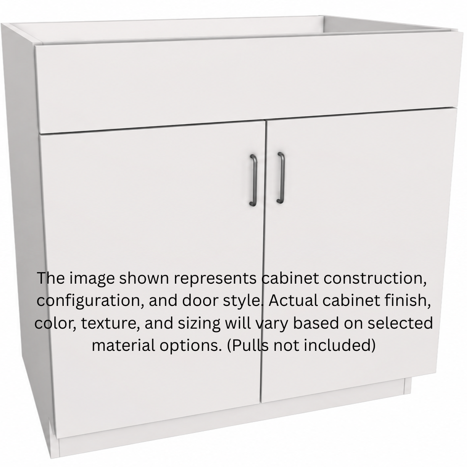 Stock Line 2-Door 1-(Fake) Drawer Sink Base